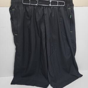 Men's Pull-On Elastic Waist Baggy Zipper Side Pockets Casual Shorts Size 8XL